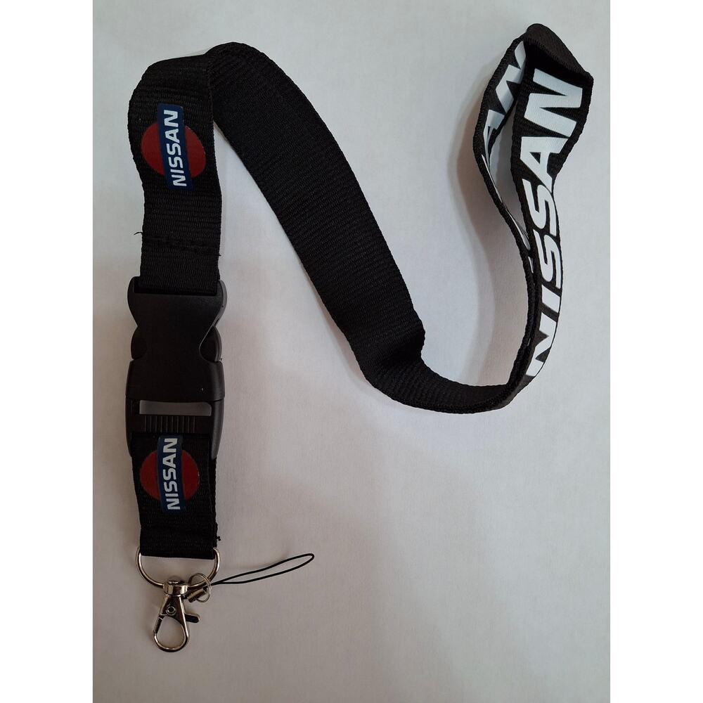 Best Car Key Holder Brand Nissan Black One Size Lanyard with Metal Clip